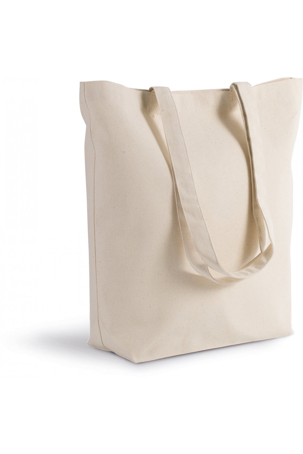KI0252 - TOTE BAG EN COTON BIO AVEC SOUFLET 310gr/m²