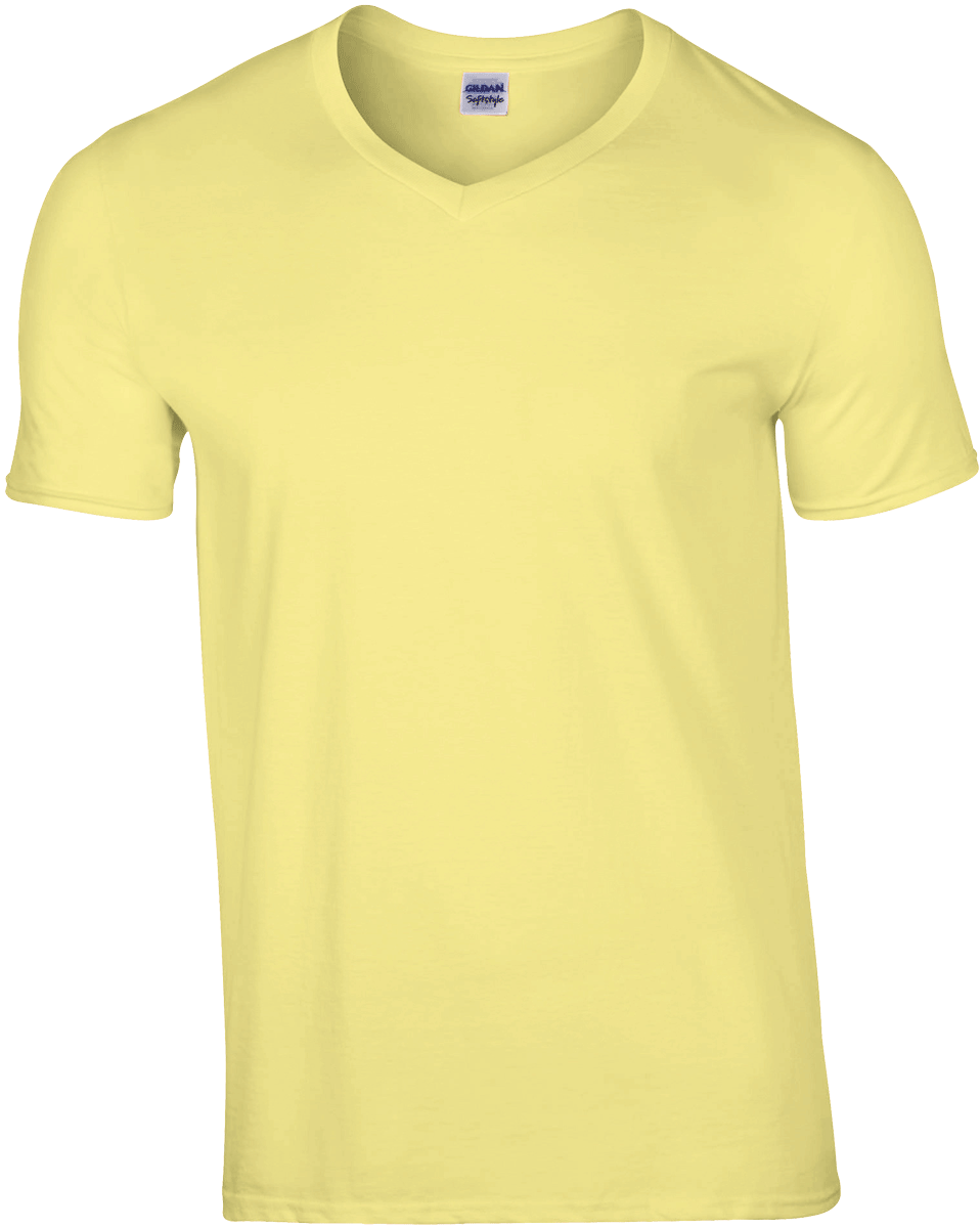 GI41V00 - T-shirt Homme Col V Premium 185 g/m²
