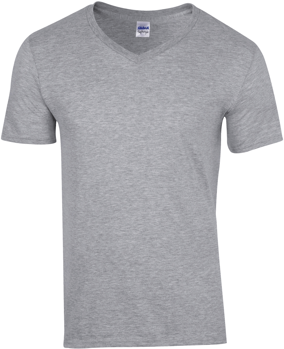 GI41V00 - T-shirt Homme Col V Premium 185 g/m²