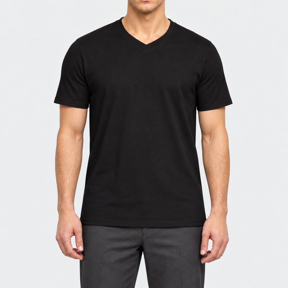 GI41V00 - T-shirt Homme Col V Premium 185 g/m²