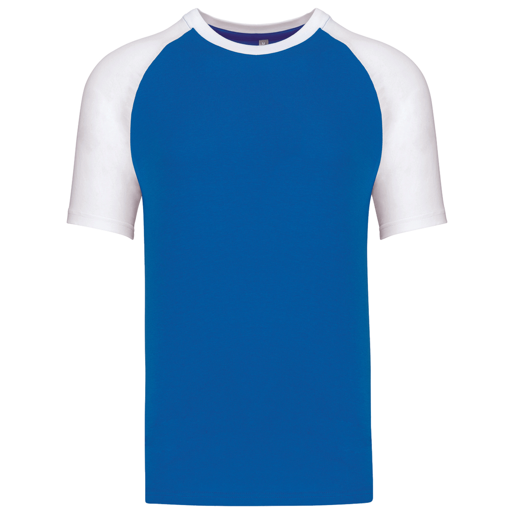 K330 - T-shirt Baseball bicolore manches courtes