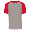 Gris clair / Rouge