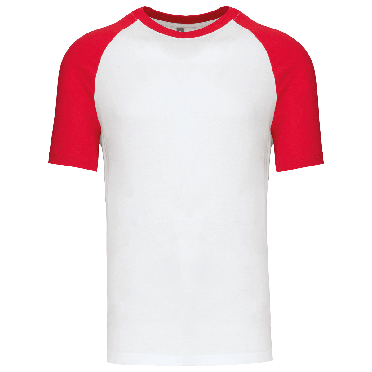K330 - T-shirt Baseball bicolore manches courtes