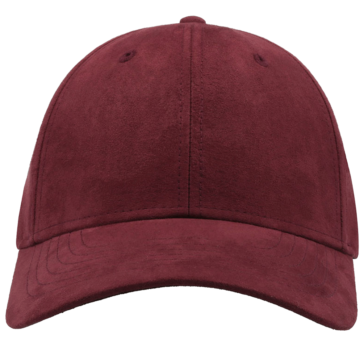 FAM - Casquette 6 pans mid visor faux suède