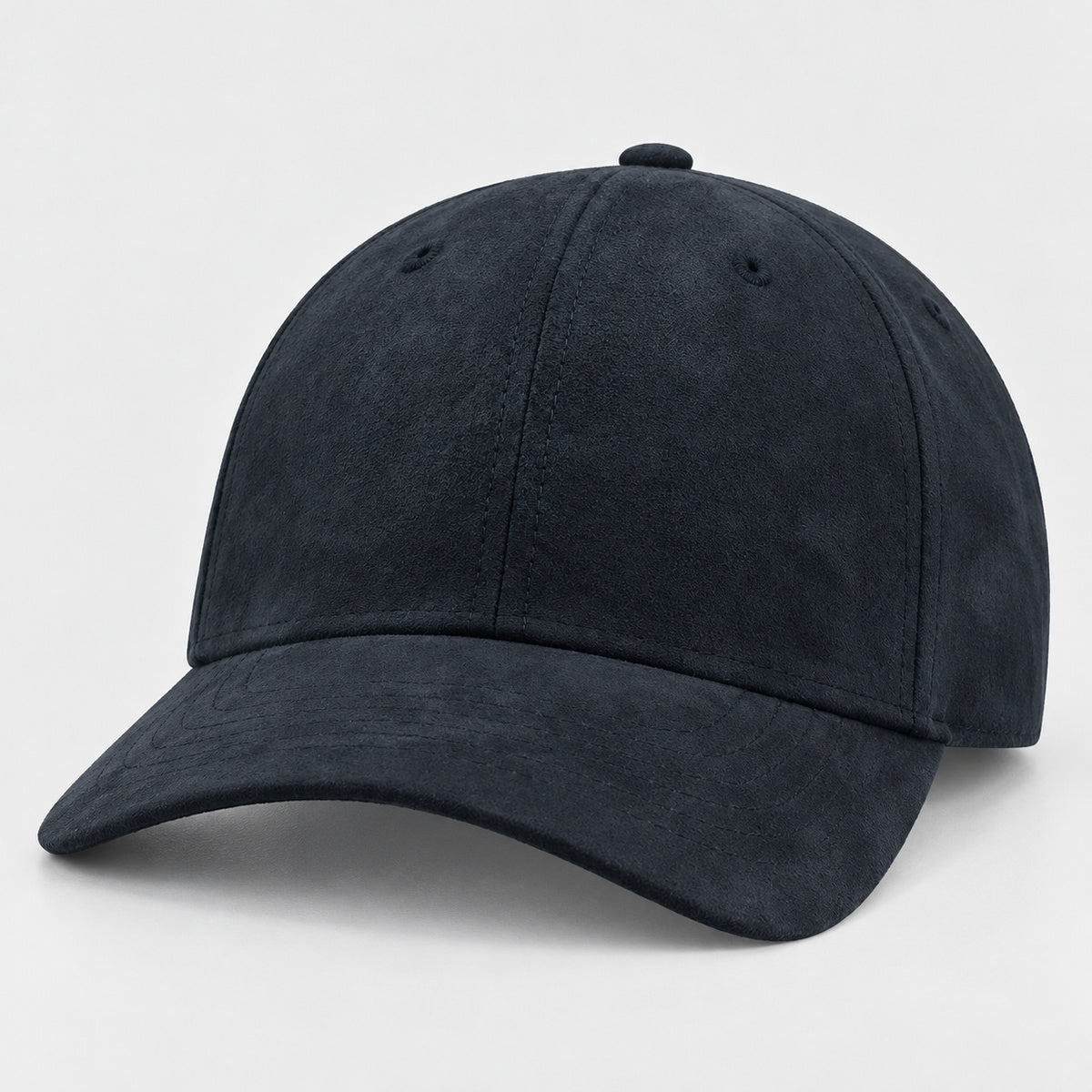 FAM - Casquette 6 pans mid visor faux suède