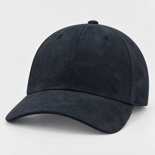 FAM - Casquette 6 pans mid visor faux suède