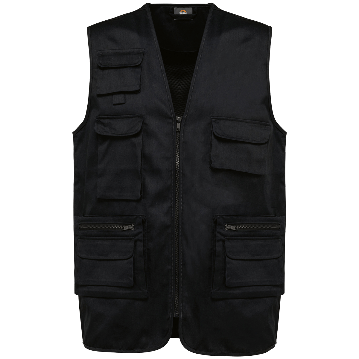 WK609  - Gilet polycoton multipoches doublé unisexe personnalisé​ Homme Femme