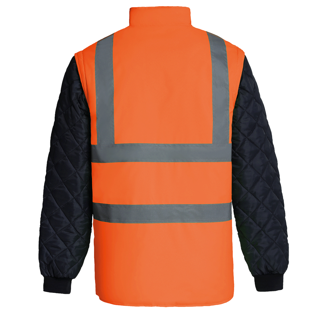 YHV007 - Veste Matelassée Haut Visibilité Avec Manches Détachables