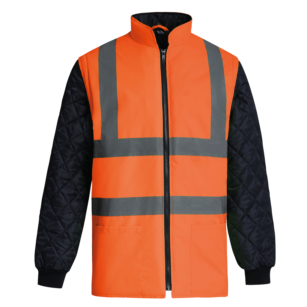 YHV007 - Veste Matelassée Haut Visibilité Avec Manches Détachables