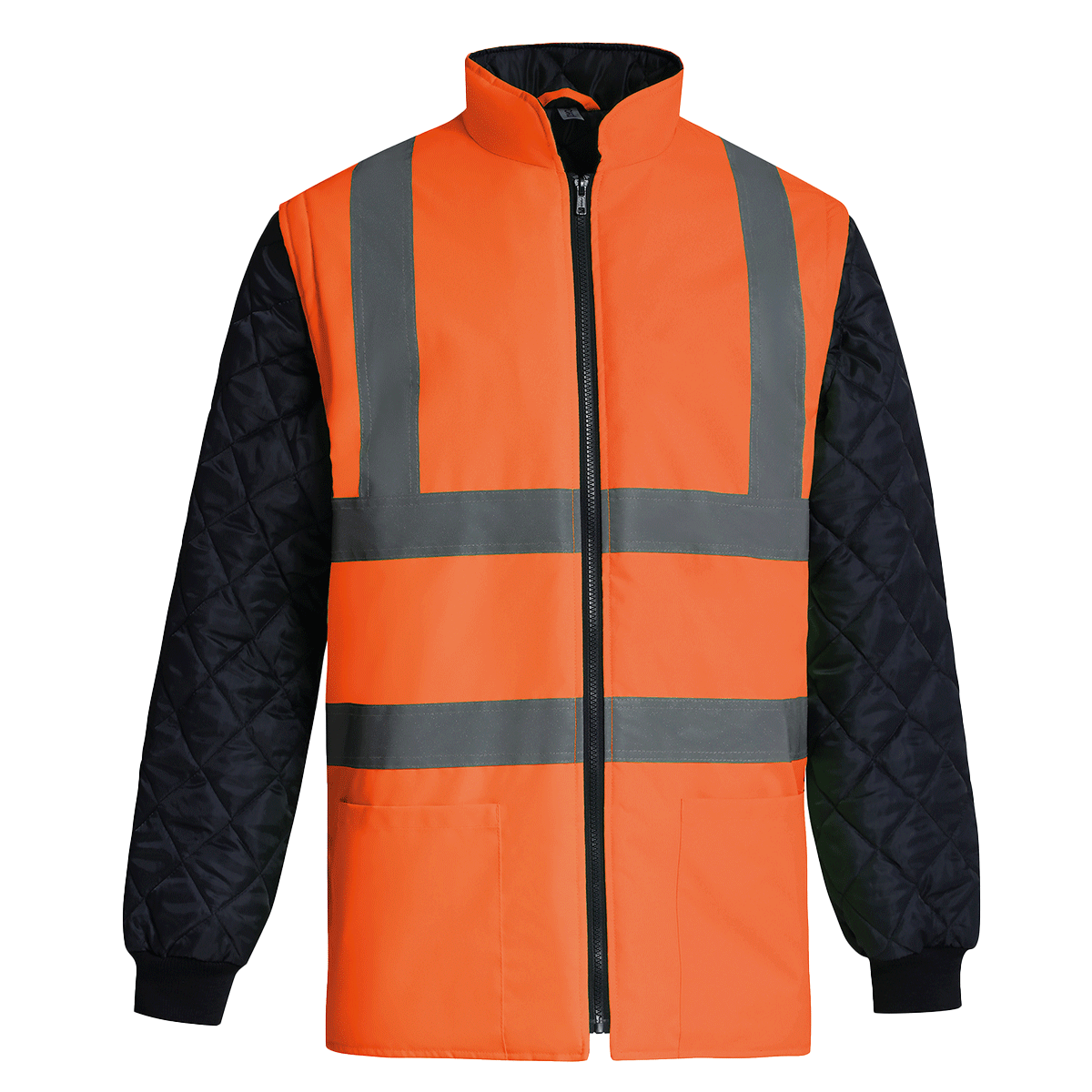 YHV007 - Veste Matelassée Haut Visibilité Avec Manches Détachables