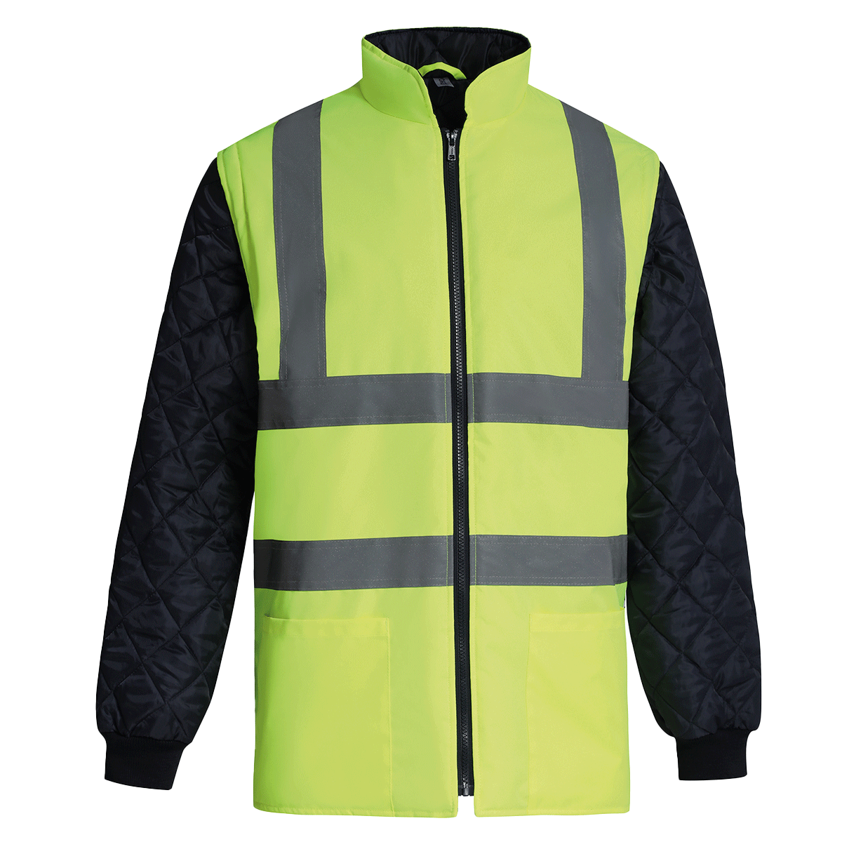 YHV007 - Veste Matelassée Haut Visibilité Avec Manches Détachables