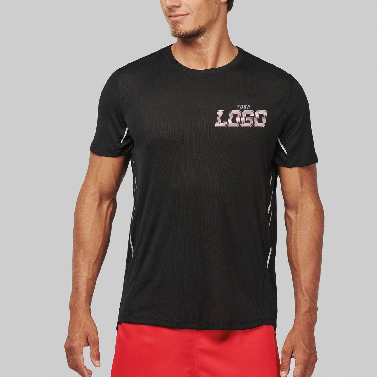 PA465 - T-shirt de sport bi-matière manches courtes