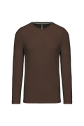 K359 - T-shirt homme à manches longues et col ras du cou