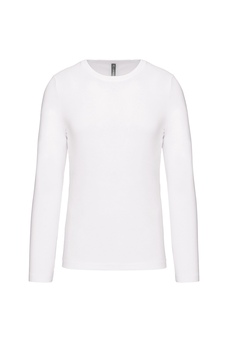 K359 - T-shirt homme à manches longues et col ras du cou