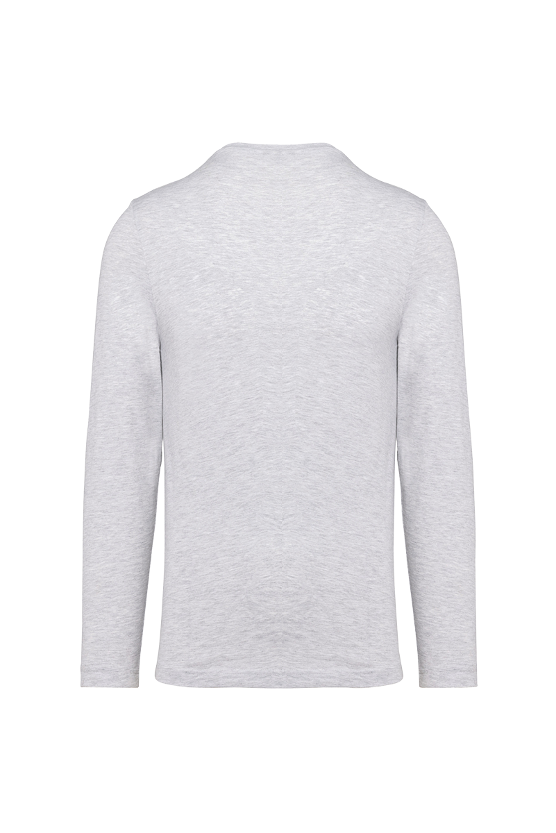K359 - T-shirt homme à manches longues et col ras du cou