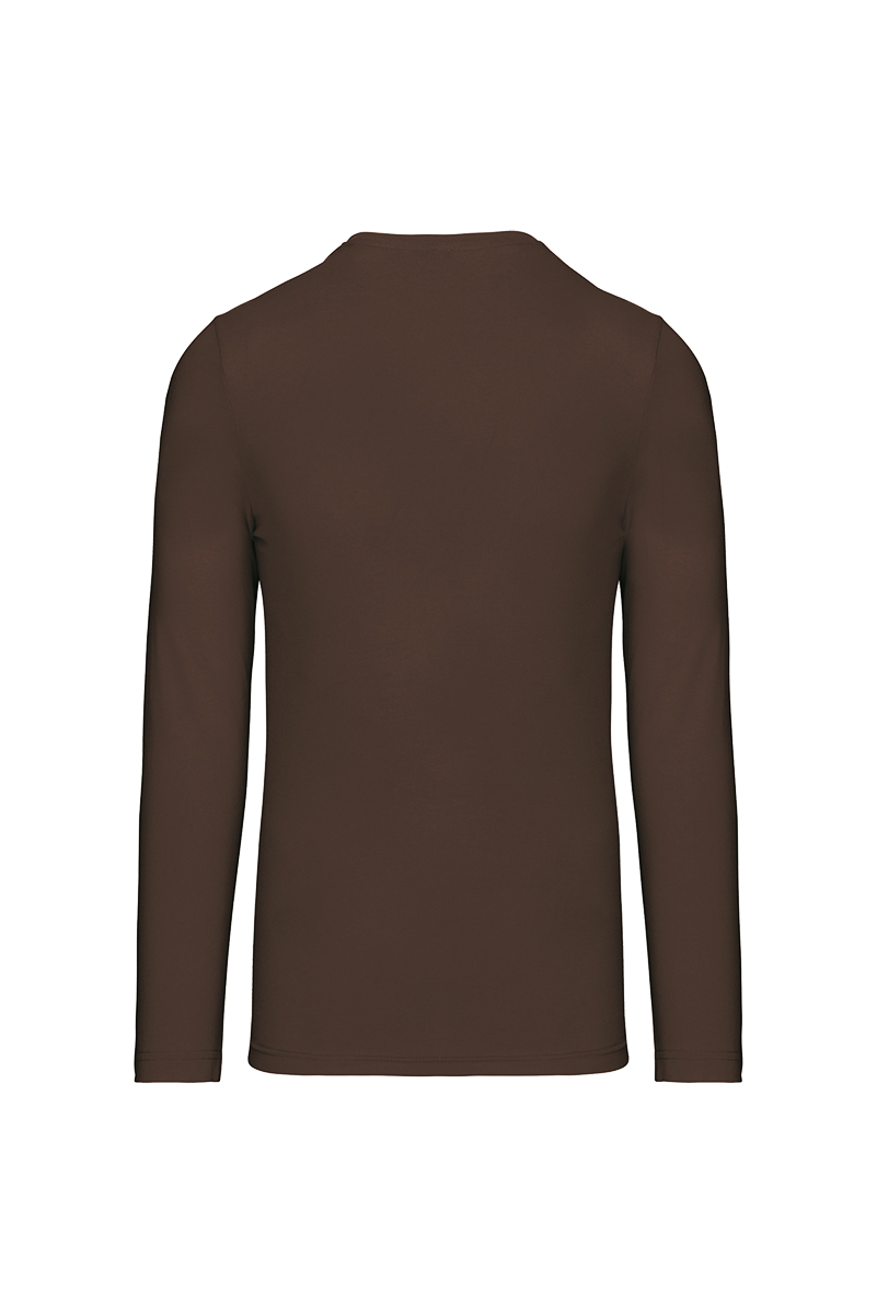 K359 - T-shirt homme à manches longues et col ras du cou