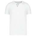 KNS302 - T-shirt écoresponsable henley manches courtes homme
