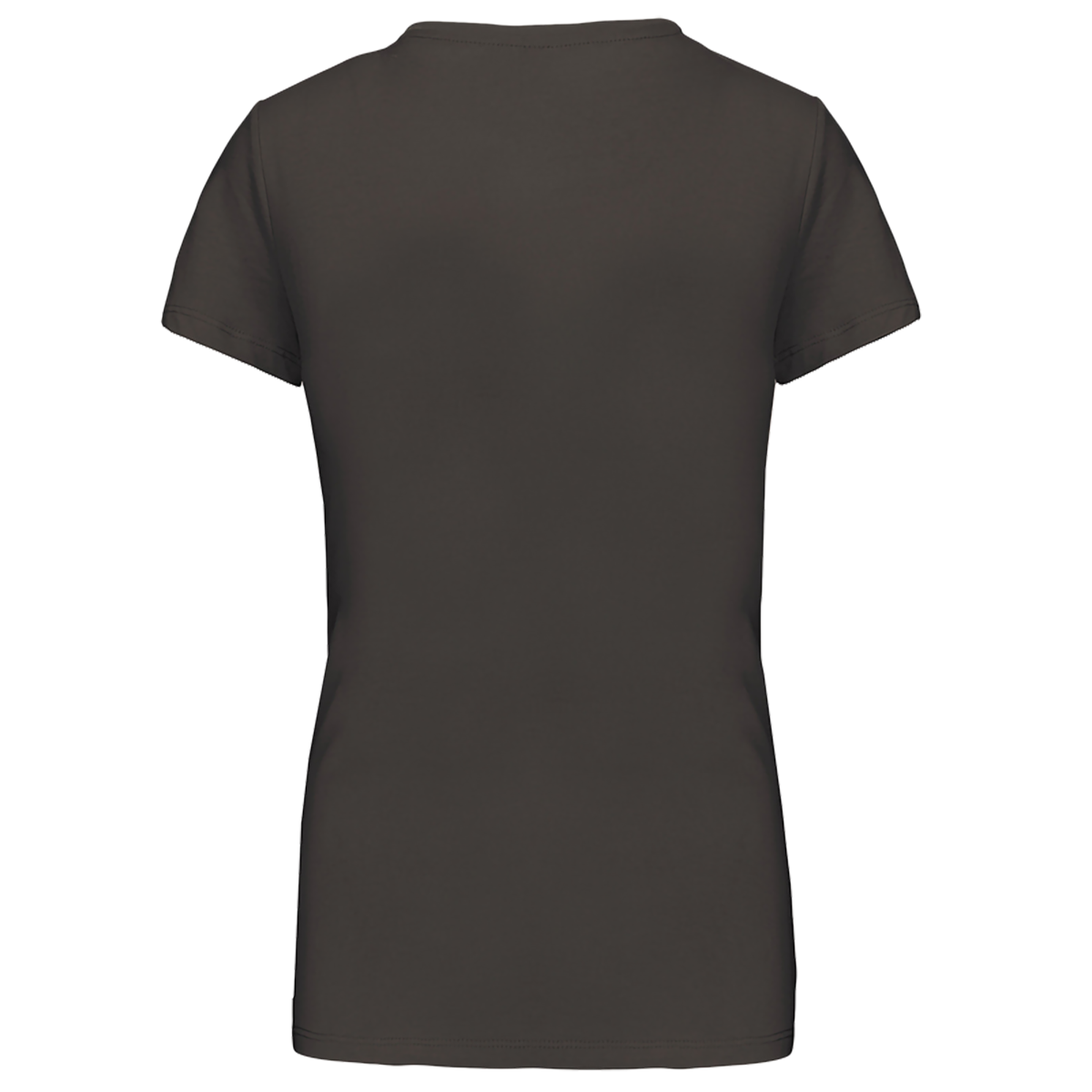 K381 - T-shirt col V manches courtes femme