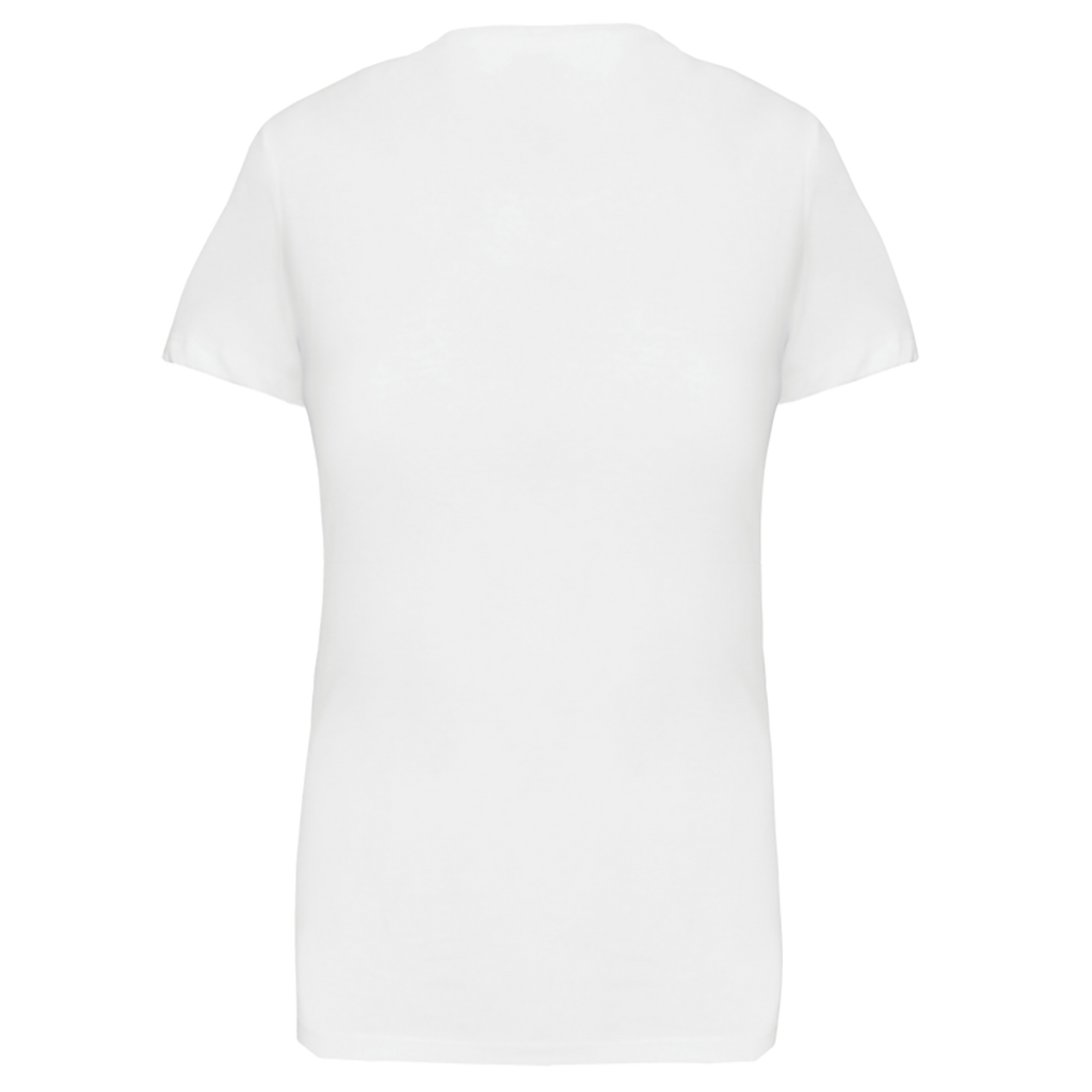 K381 - T-shirt col V manches courtes femme