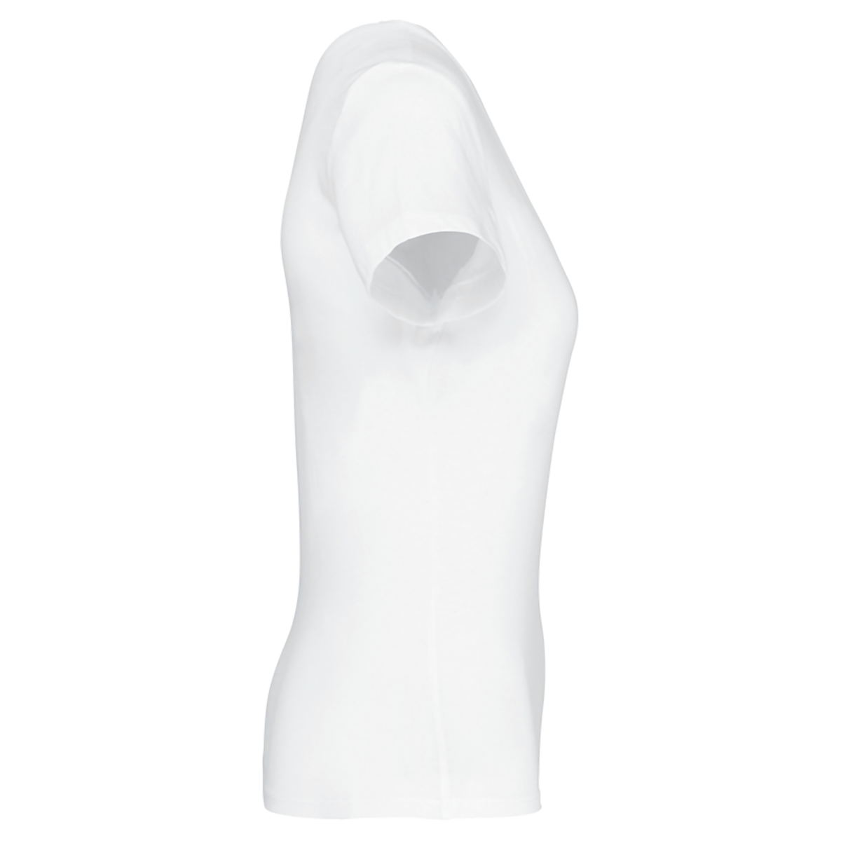 K381 - T-shirt col V manches courtes femme