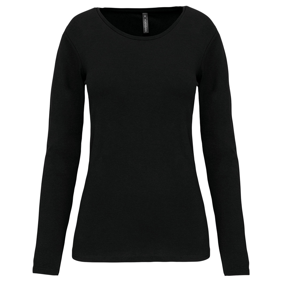 K3017 - T-shirt col rond manches longues femme