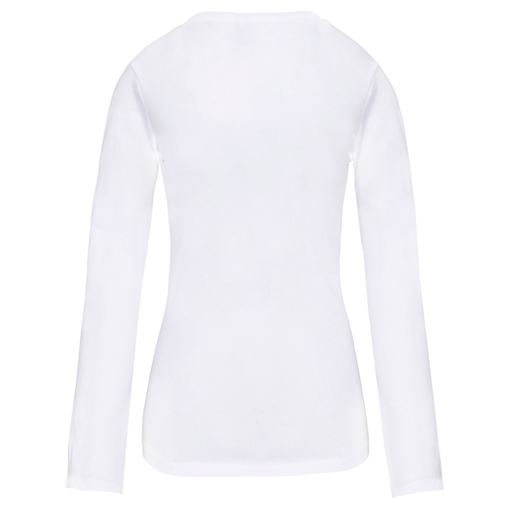 K3017 - T-shirt col rond manches longues femme