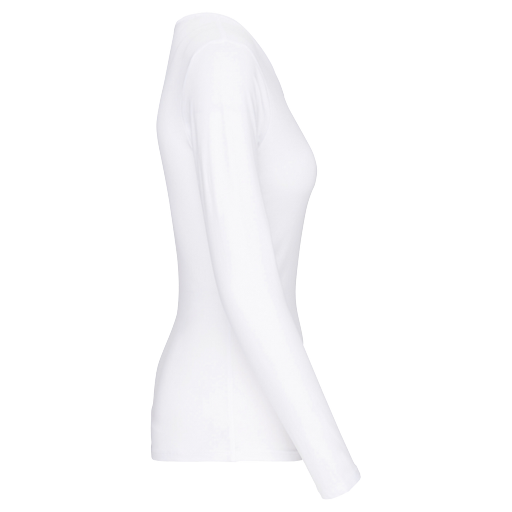 K3017 - T-shirt col rond manches longues femme