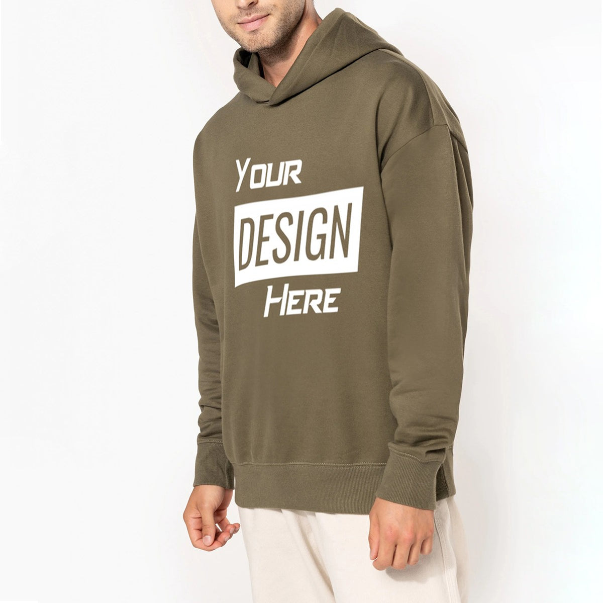 K4018 - Sweatshirt à capuche molleton oversize homme femme unisexe