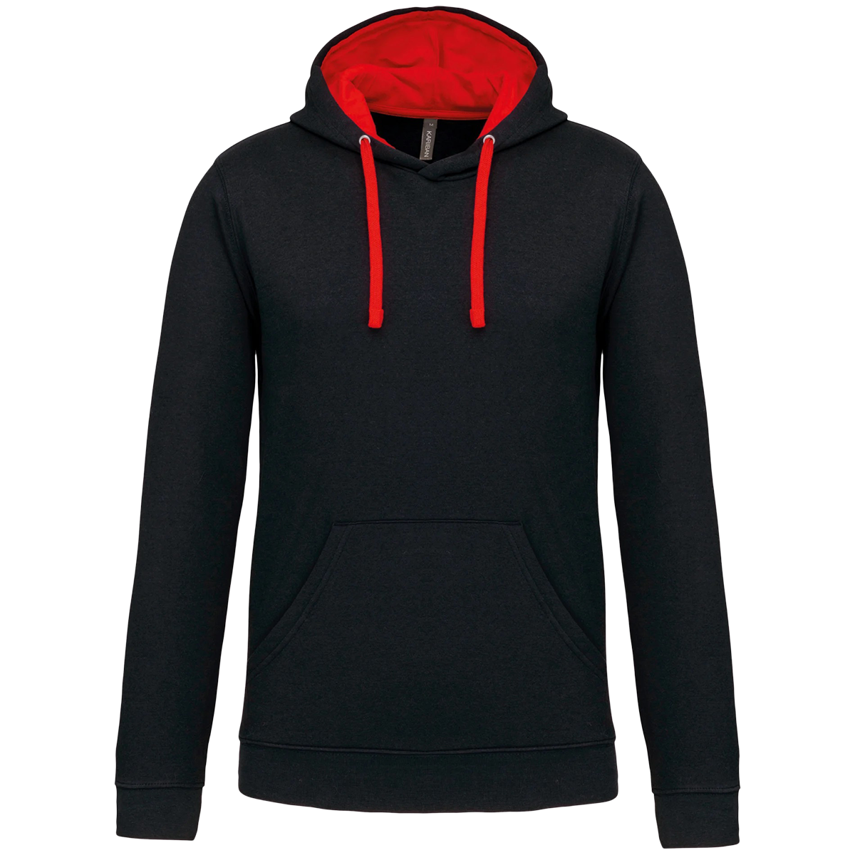 K446 - Sweat-shirt capuche contrastée homme