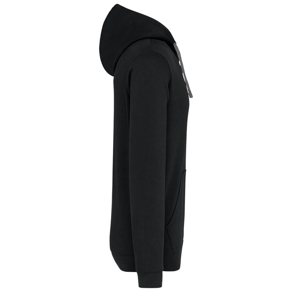 K446 - Sweat-shirt capuche contrastée homme