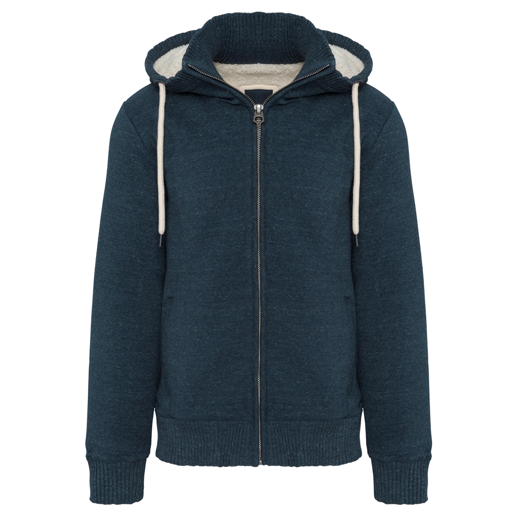 KV2312 - Veste vintage molleton doublée sherpa homme