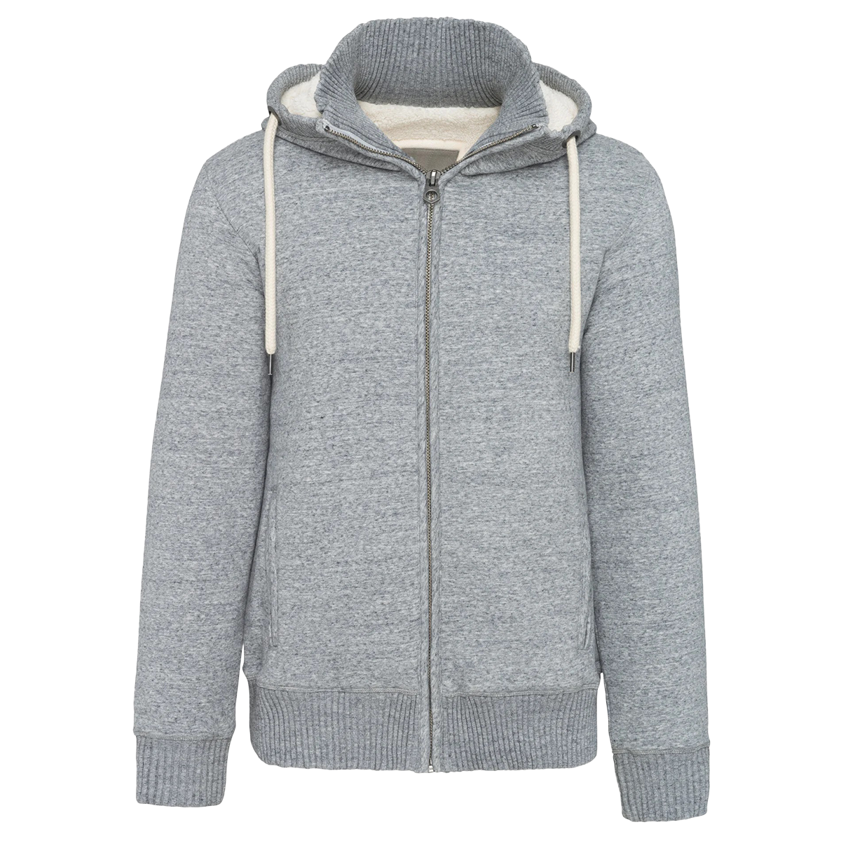 KV2312 - Veste vintage molleton doublée sherpa homme