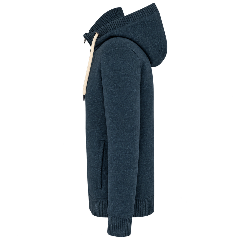 KV2312 - Veste vintage molleton doublée sherpa homme