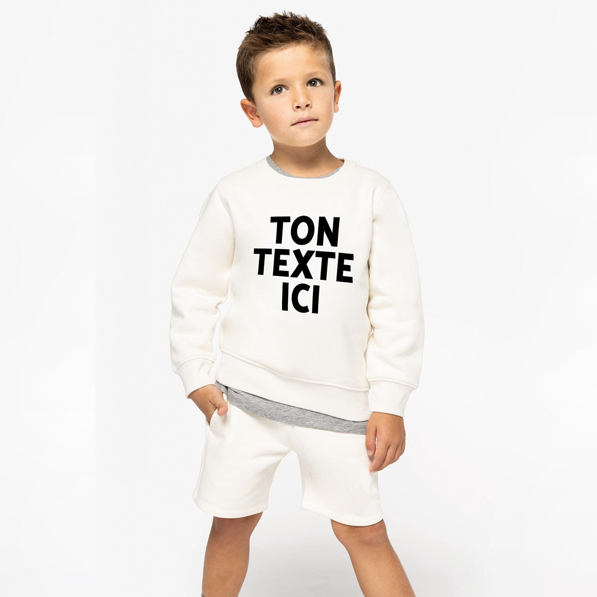 NS403 - Sweat-shirt écoresponsable à col rond enfant