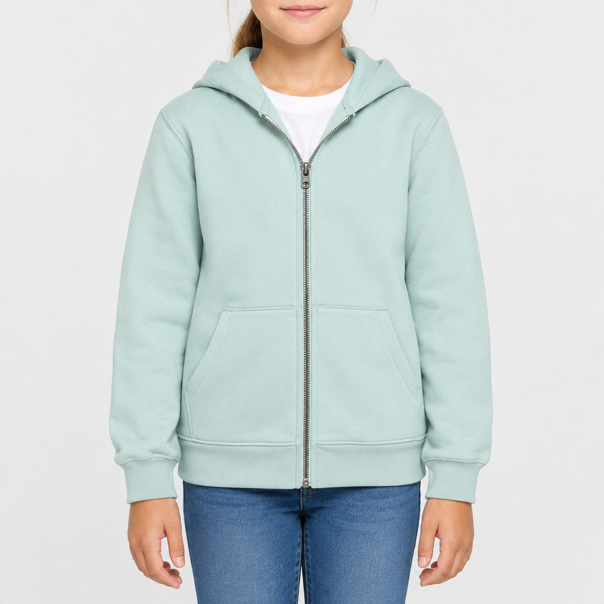 NS405 - Sweat-shirt écoresponsable zippé à capuche enfant