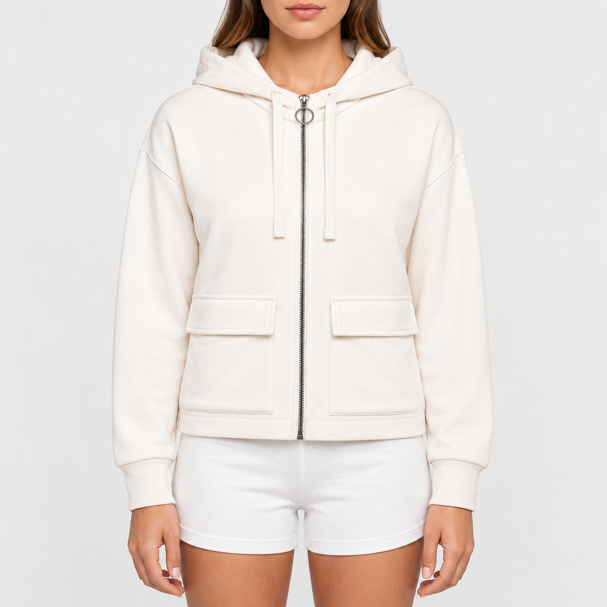 NS409 - Sweat-shirt écoresponsable zippée à capuche French Terry femme