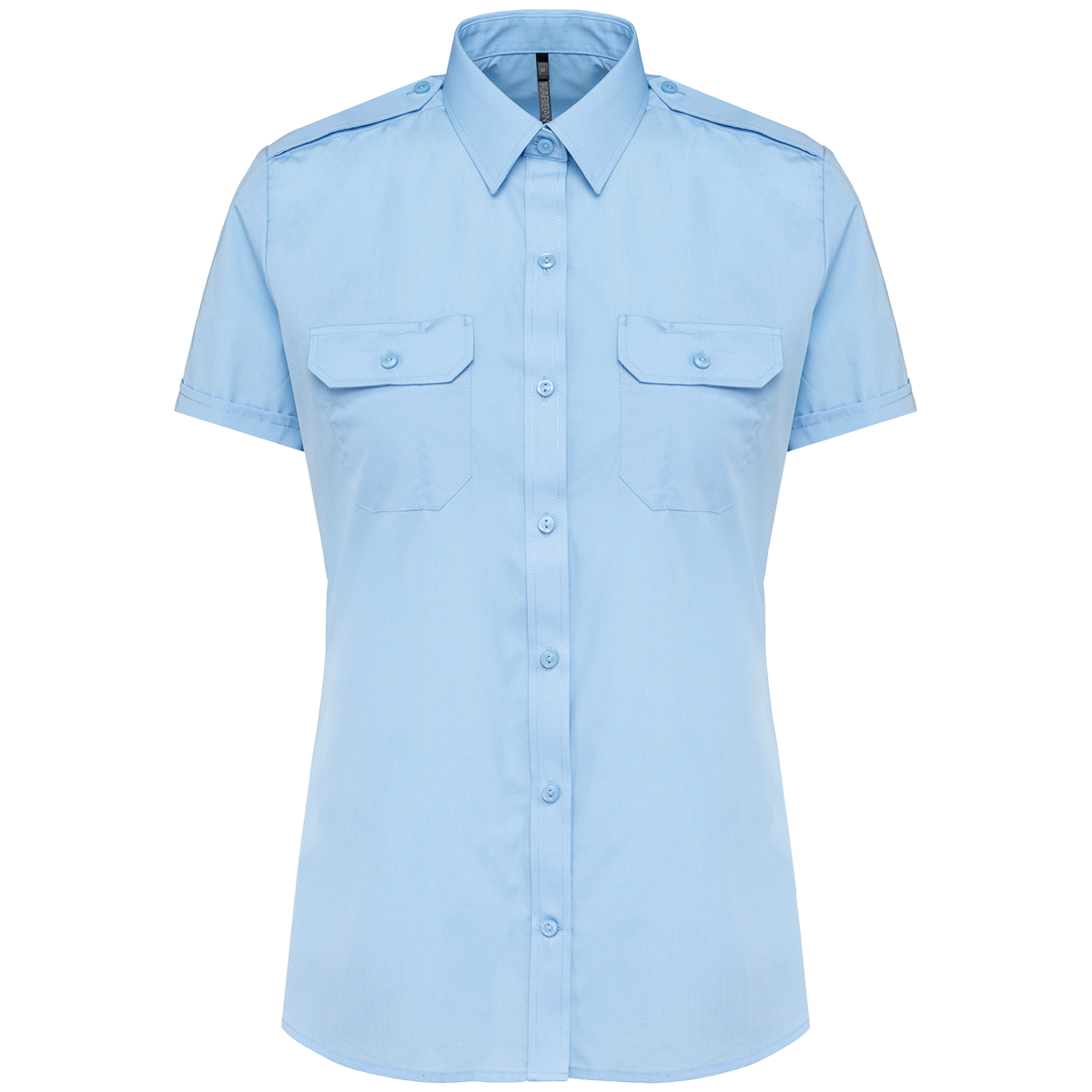 K504 - Chemise pilote manches courtes femme