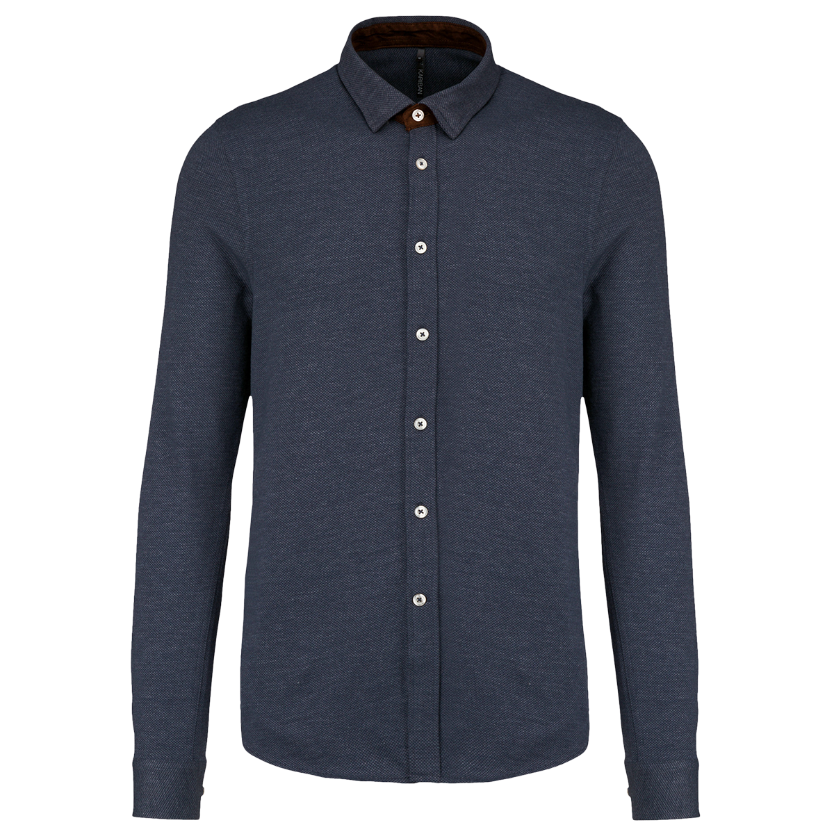 K507 - Chemise jacquard manches longues