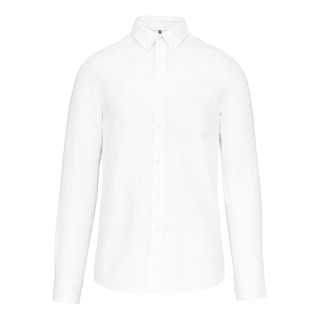 K516 - Chemise Oxford lavée manches longues