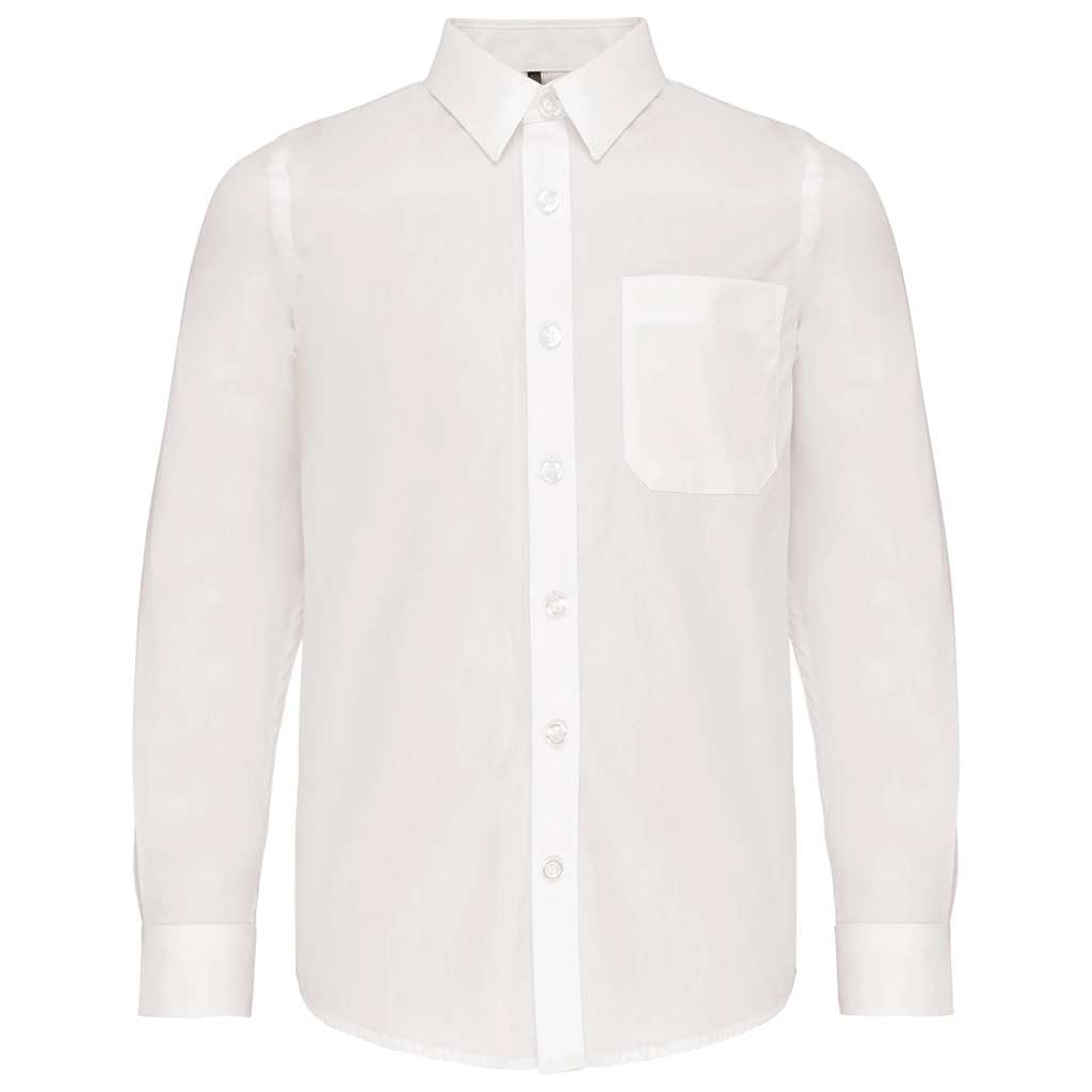 K521 - Chemise popeline manches longues enfant