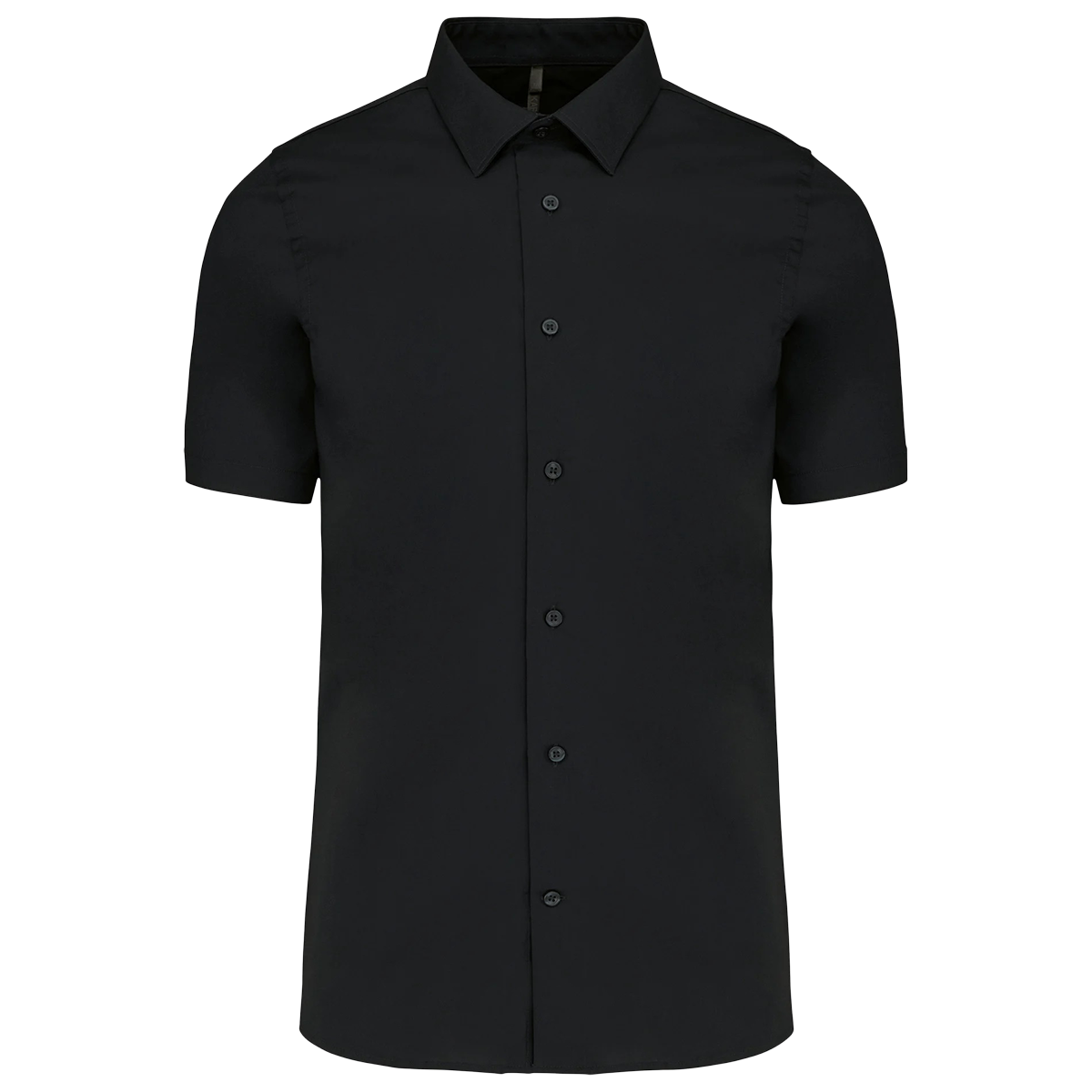 K531 - Chemise coton / élasthanne manches courtes