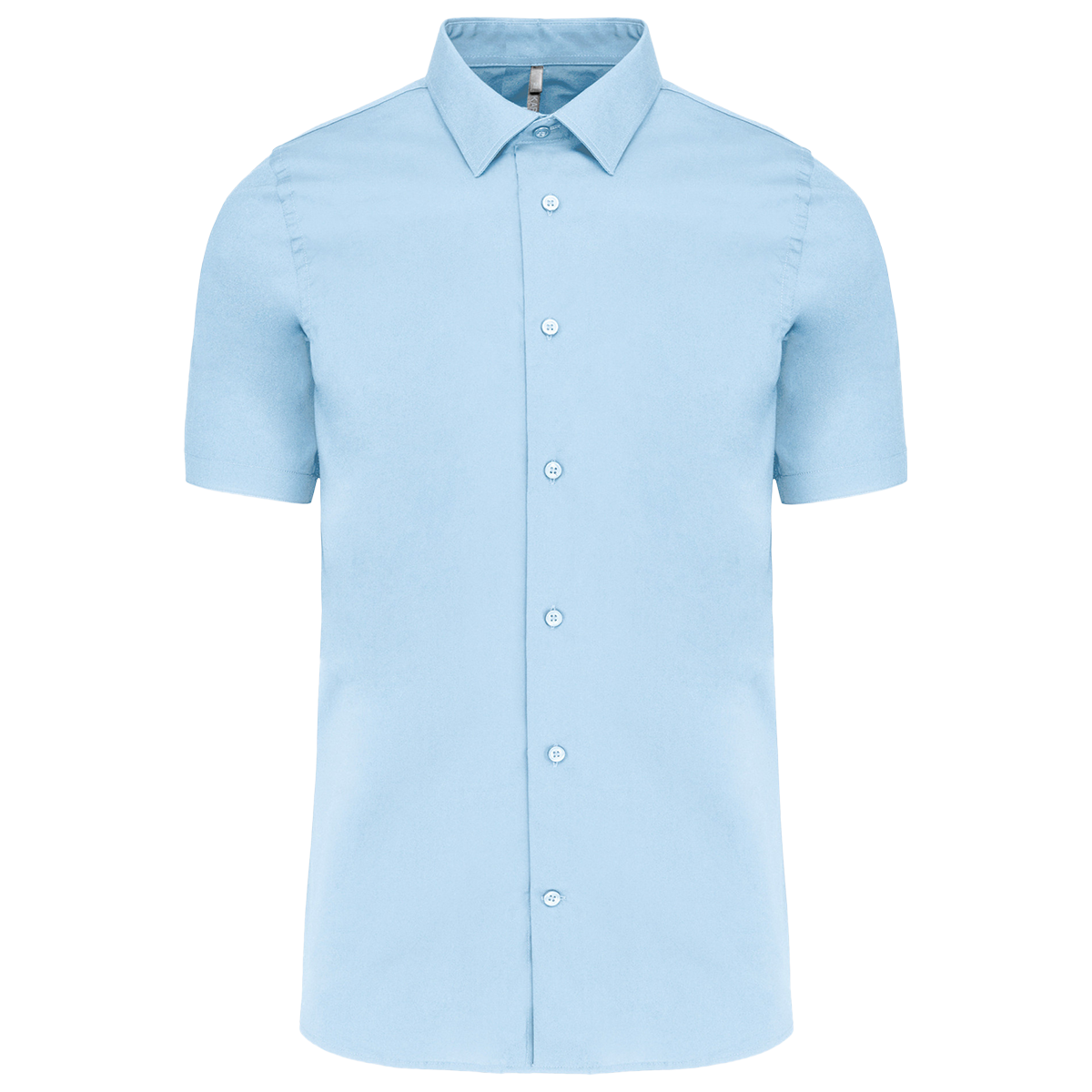 K531 - Chemise coton / élasthanne manches courtes