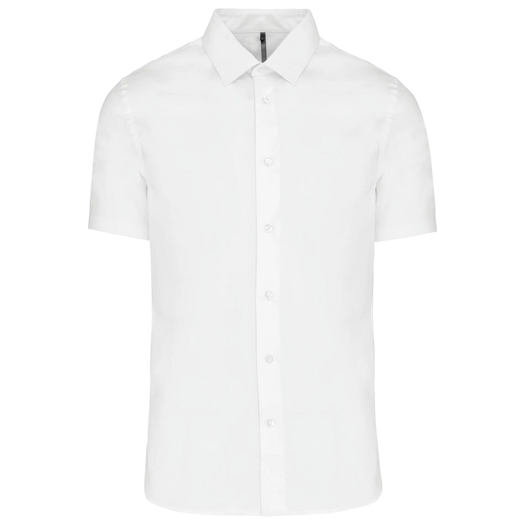 K531 - Chemise coton / élasthanne manches courtes