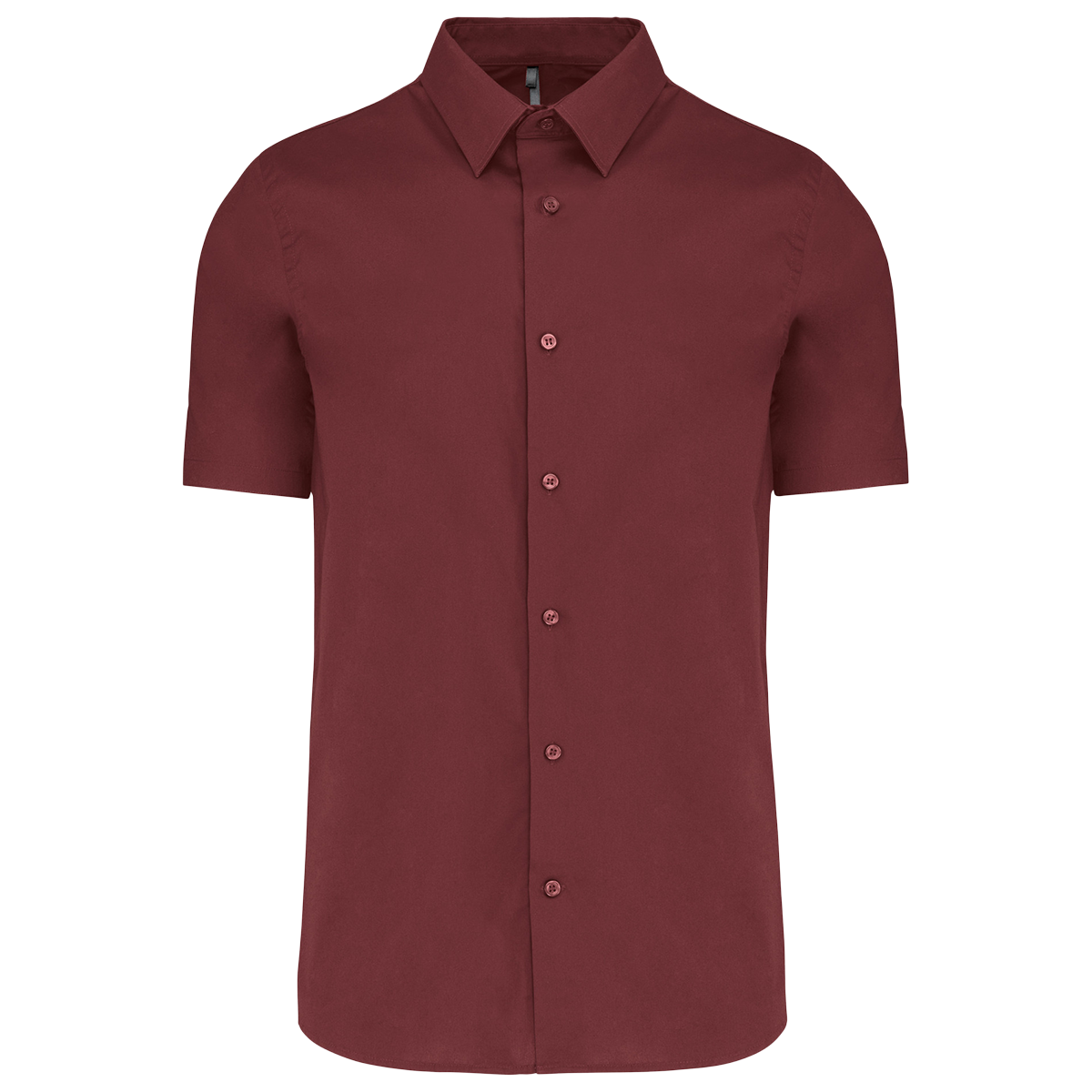 K531 - Chemise coton / élasthanne manches courtes