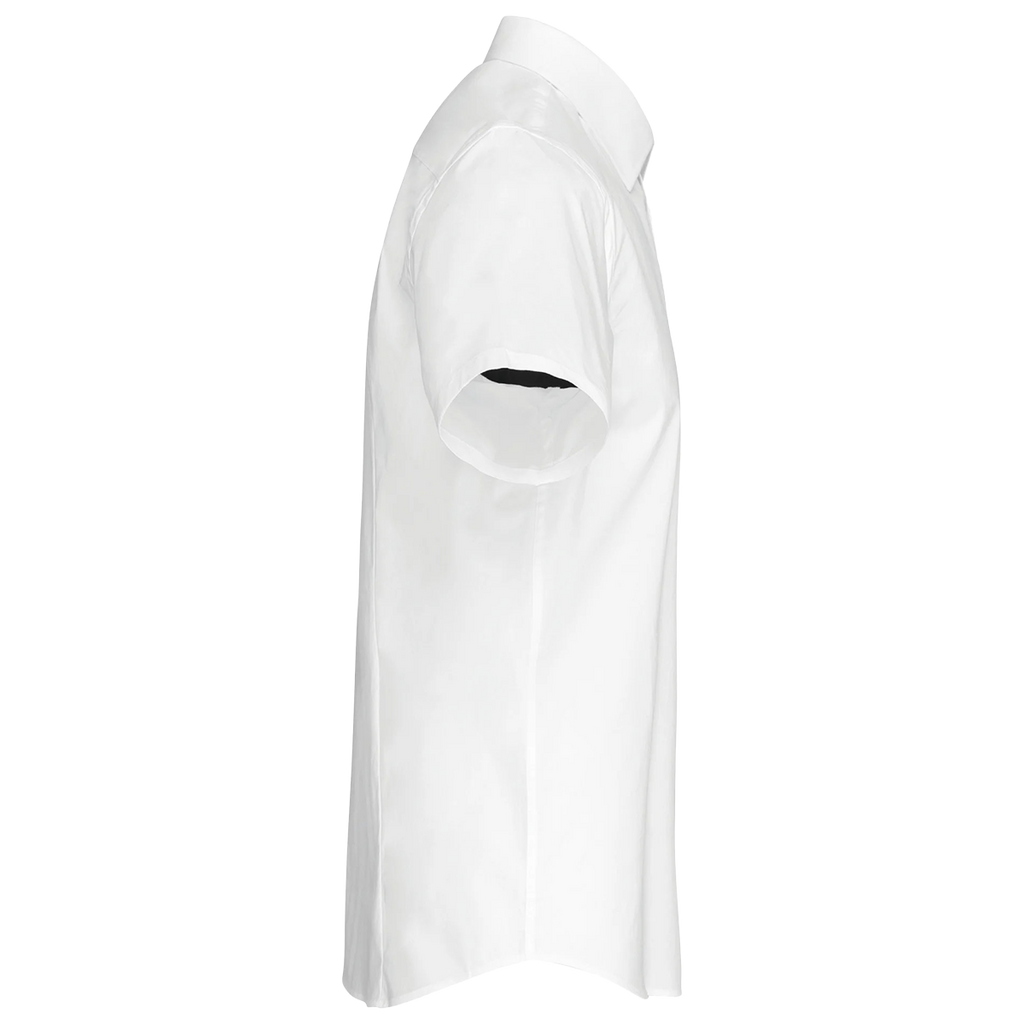 K531 - Chemise coton / élasthanne manches courtes