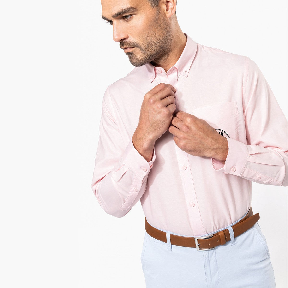 K533 - Chemise Oxford manches longues