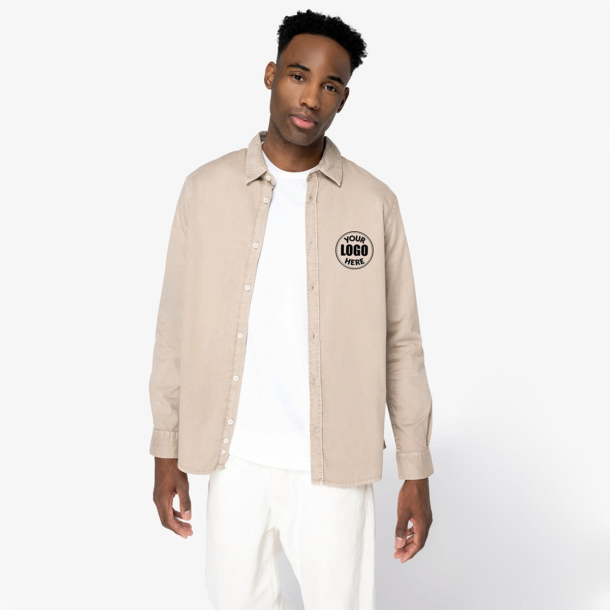 NS502 - Chemise écoresponsable délavée homme