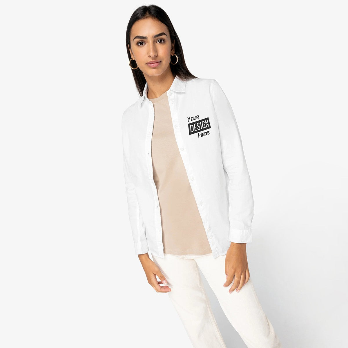 NS503 - Chemise écoresponsable délavée femme