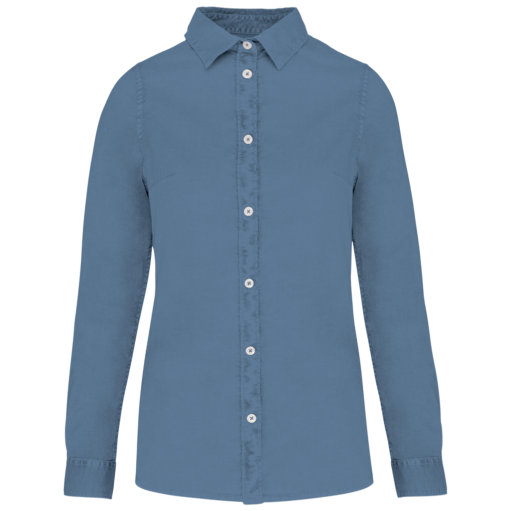 NS503 - Chemise écoresponsable délavée femme
