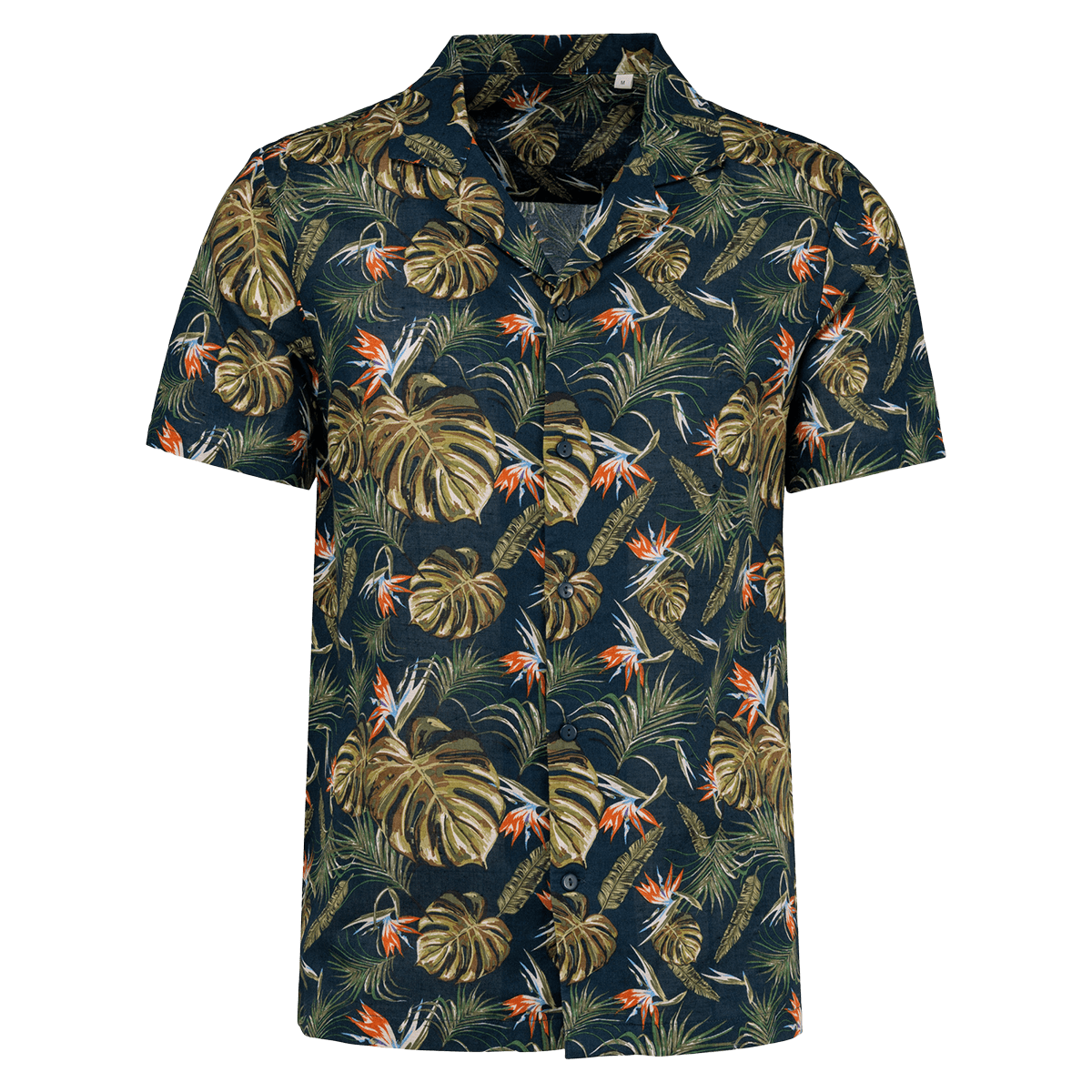 NS529 - Chemise écoresponsable imprimé hawaïen homme